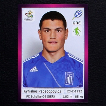 Papadopoulos Panini Sticker No. 90 - Euro 2012