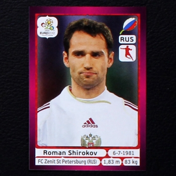 Shirokov Panini Sticker No. 122 - Euro 2012