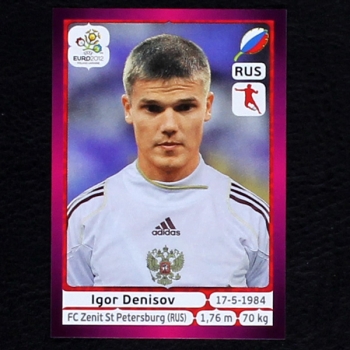 Denisov Panini Sticker No. 124 - Euro 2012