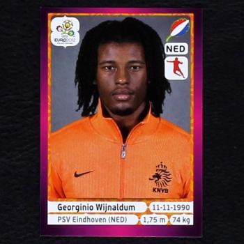 Wijnaldum Panini Sticker No. 183 - Euro 2012