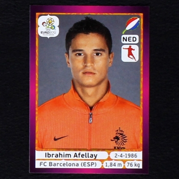 Afellay Panini Sticker No. 184 - Euro 2012