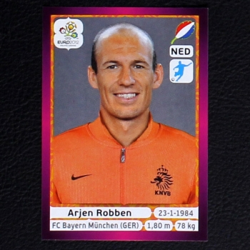 Robben Panini Sticker No. 186 - Euro 2012