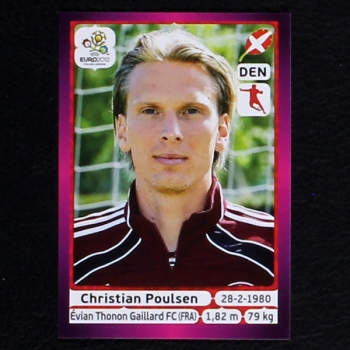 Poulsen Panini Sticker No. 210 - Euro 2012