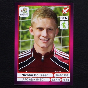 Boilesen Panini Sticker No. 206 - Euro 2012