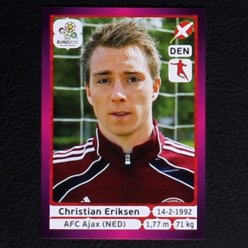 Eriksen Panini Sticker No. 215 - Euro 2012