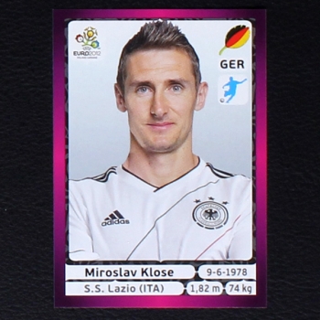 Klose Panini Sticker No. 247 - Euro 2012