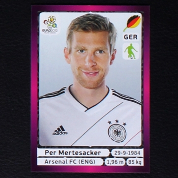 Mertesacker Panini Sticker No. 233 - Euro 2012