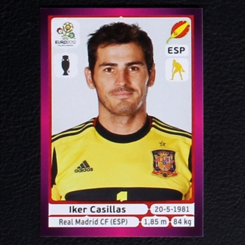 Casillas Panini Sticker No. 287 - Euro 2012