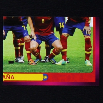 Espana Team Part 4 Panini Sticker No. 286 - Euro 2012