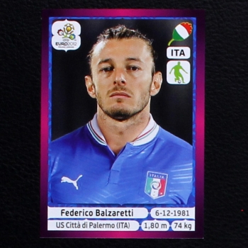 Balzaretti Panini Sticker No. 321 - Euro 2012