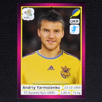 Yarmolenko Panini Sticker No. 419 - Euro 2012