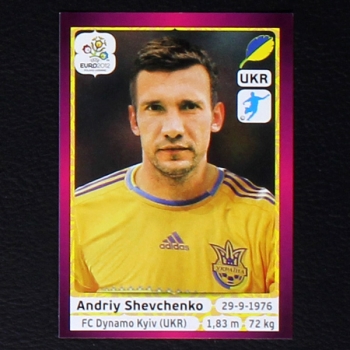 Shevchenko Panini Sticker No. 422 - Euro 2012