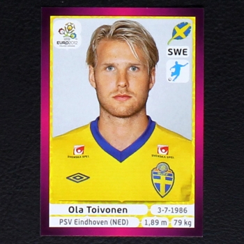 Toivonen Panini Sticker No. 449 - Euro 2012