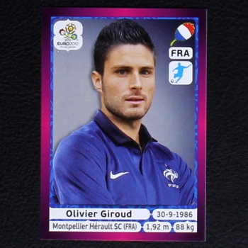 Giroud Panini Sticker No. 477 - Euro 2012