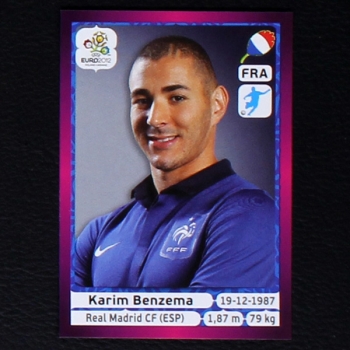 Benzema Panini Sticker No. 480 - Euro 2012