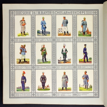 Uniformen der alten Armee Waldorf 1932 Album komplett