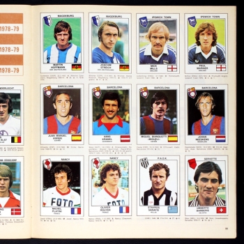 Euro Football 79 Panini Sticker Album komplett - Top