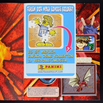 Bakugan Panini sticker album complete