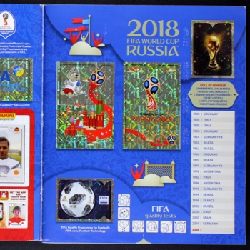 Russia 2018 Panini sticker album complete + update