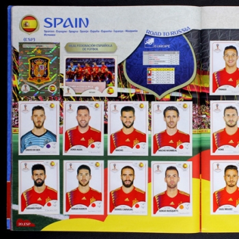 Russia 2018 Panini Sticker Album komplett + update