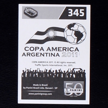 Lionel Messi Panini Sticker No. 345 - Copa America Argentina 2011