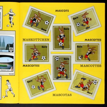 Euro 88 Panini sticker album complete