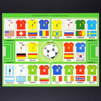 USA 94 Sport Football Joli Sticker Folder - Kaugummi Bilder
