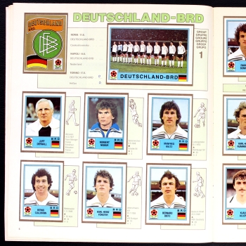 Euro 80 Panini sticker album complete