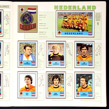 Euro 80 Panini sticker album complete