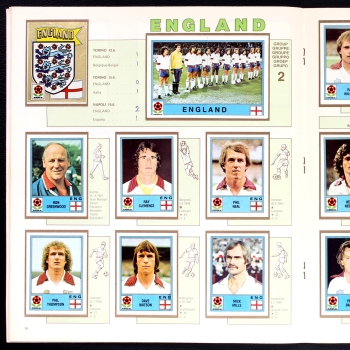 Euro 80 Panini sticker album complete