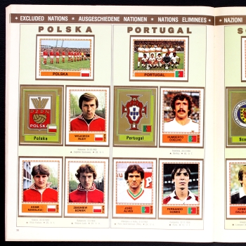 Euro 80 Panini Sticker Album komplett