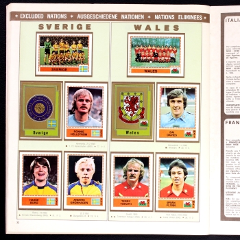 Euro 80 Panini sticker album complete