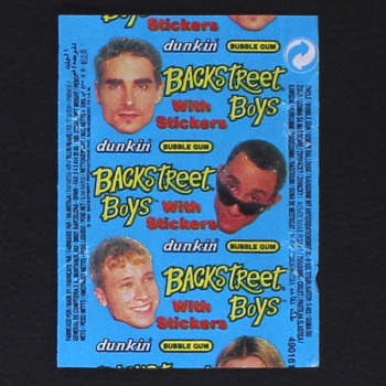 Backstreet Boys dunkin Bubble Gum - Wrapper