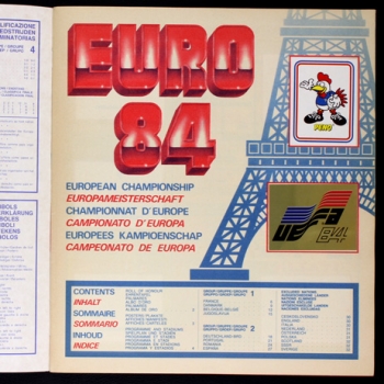 Euro 84 Panini Sticker Album komplett - Top