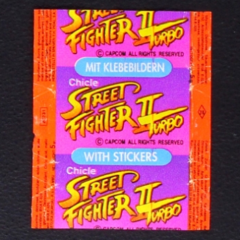 Street Fighter 2 Vidal Bubble Gum - Wrapper