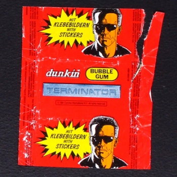 Terminator dunkin Bubble Gum - Wrapper