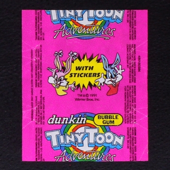 Tiny Toon dunkin Bubble Gum - Wrapper