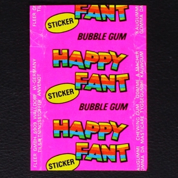 Happy Fant Fleer Bubble Gum - Wrapper