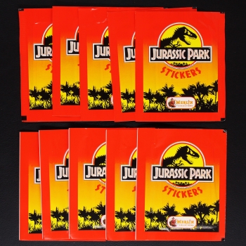 Jurassic Park Merlin 10 Sticker Tüten
