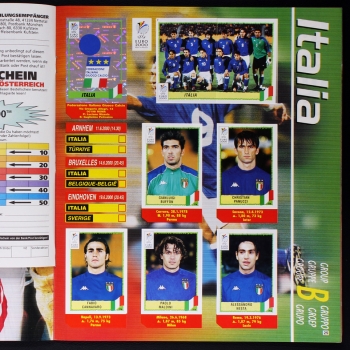 Euro 2000 Panini Sticker Album komplett