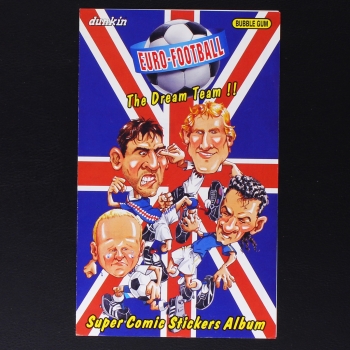 Euro Football 96 dunkin Sticker Folder - Kaugummi Bilder