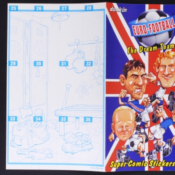 Euro Football 96 dunkin leeres Folder - Kaugummi Bilder