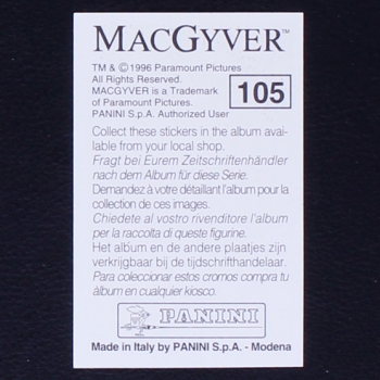 Mac Gyver Panini Sticker No. 105