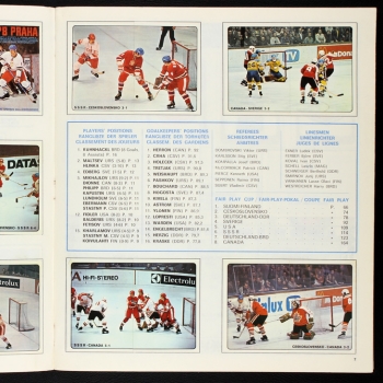 Hockey 79 Panini Sticker Album teilgefüllt