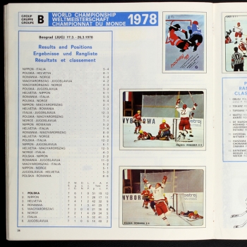 Hockey 79 Panini Sticker Album teilgefüllt