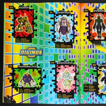 Digimon 2 Panini sticker album complete