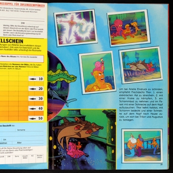 Arielle TV Panini Sticker Album komplett