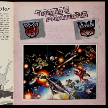 Transformers Panini Sticker Album komplett