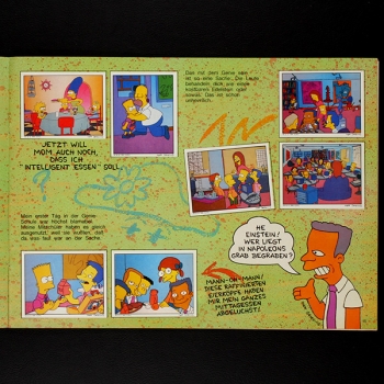 Simpsons Panini sticker album complete