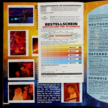 Der Schatzplanet Panini Sticker Album komplett